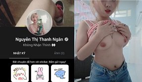 Chơi em gái xinh vú to Nguyễn Thị Thanh Ngân quá là sung sướng