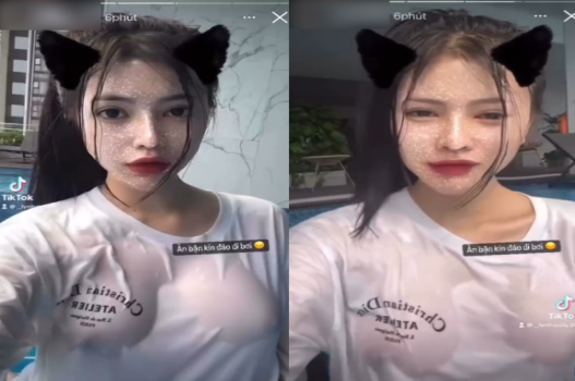 Uyên bị tung clip phang nhau hăng hái